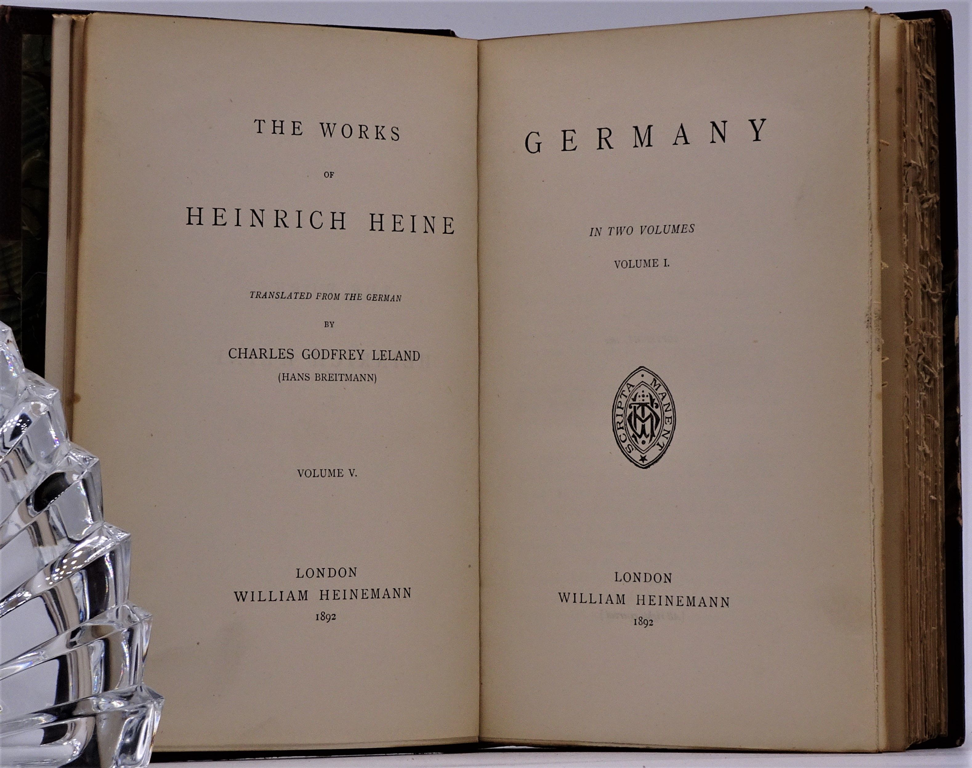 Heinrich; Leland Charles Godfrey [Hans Breitmann] (translator) Heine